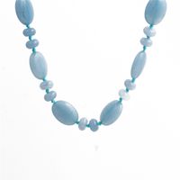 Fashion Agate Crystal Egg-shaped Necklace sku image 19