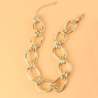 Fashion Cross Chain Single Layer Necklace Bracelet Set sku image 2