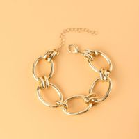 Fashion Cross Chain Single Layer Necklace Bracelet Set sku image 1