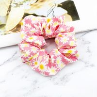 Fashion Daisy Printing Elastic Band Hair Scrunchies sku image 2