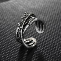 Fashion Geometric Bow Smooth Hollow Metal Ring sku image 11