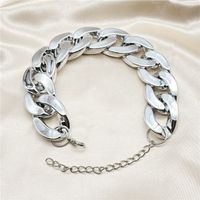 Fashion Geometric Glossy Buckle Thick Anklet Wholesale sku image 2