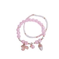 Korean Small Animal Flower Crystal Double Color Bracelet Wholesale main image 6