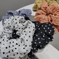 Fashion Fabric Polka Dots Cloth Hair Scrunchies Wholesale main image 6