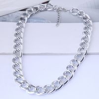 Fashion Simple Metal Chain Smooth Short Necklace main image 3