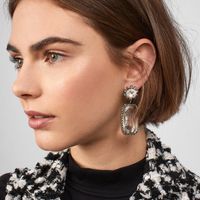 Fashion Diamond Water Drop Alloy Earrings Wholesale main image 1