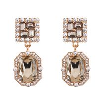 Fashion Geometric Rhinestone Alloy Earrings Wholesale main image 5