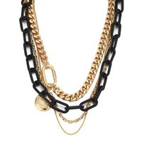 Fashion Geometric Multi-layer Chain Alloy Necklace Wholesale main image 3