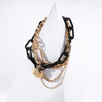 Fashion Geometric Multi-layer Chain Alloy Necklace Wholesale main image 5