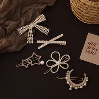 Gypsophila New Fashion Style Pearl Hairpin Set main image 5