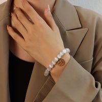 Bracelet En Acier Au Titane Opale De Marque Ronde Géométrique À La Mode main image 4