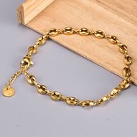 Fruit 304 Stainless Steel Titanium Steel 18K Gold Plated No Inlaid Bracelets In Bulk main image 3