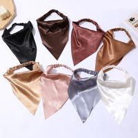 Fashion Solid Color Elastic Triangle Scarf Hair Accessories Wholesale main image 3