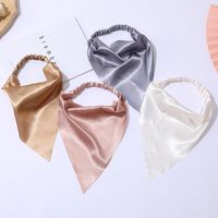 Fashion Solid Color Elastic Triangle Scarf Hair Accessories Wholesale main image 4