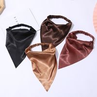 Fashion Solid Color Elastic Triangle Scarf Hair Accessories Wholesale main image 5