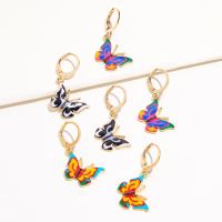 Fashion Multicolor Butterfly Alloy Earrings Wholesale main image 4