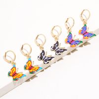 Fashion Multicolor Butterfly Alloy Earrings Wholesale main image 5
