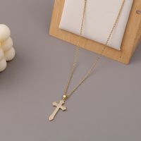Wholesale Fashion Cross Pendant Necklace main image 5