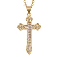 Vente En Gros Collier Pendentif Croix De Mode main image 6