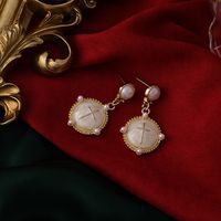 Fashion Heart-shape Pearl Alloy Earrings Wholesale sku image 12