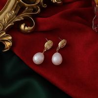 Boucles D&#39;oreilles En Alliage De Perles En Forme De Coeur En Gros sku image 1
