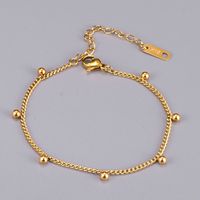 Fruta Acero Inoxidable 304 Acero Titanio Chapados en oro de 18k Sin Incrustaciones Pulsera Al Mayoreo sku image 1