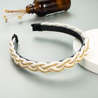 New Fashion Style Triangle Braided Leather Chain Headband main image 5