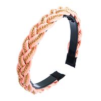 New Fashion Style Triangle Braided Leather Chain Headband main image 6
