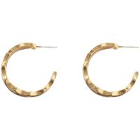 Fashion C-shaped Semicircle Matte Alloy Earrings Wholesale main image 3