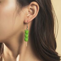 Fashion Resin Frog Lollipop Acrylic Long Earrings main image 1