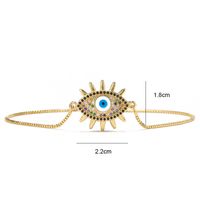 Fashion Devil's Eye Drip Oil Copper Inlaid Zircon Bracelet Wholesale main image 5