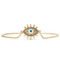 Fashion Devil's Eye Drip Oil Copper Inlaid Zircon Bracelet Wholesale main image 6