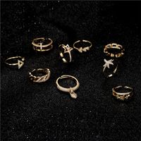 Hip-hop Twisted Chain Micro-inlaid Zircon Open Ring main image 3