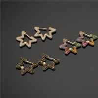Fashion New Style Copper Micro-inlaid Earrings main image 3