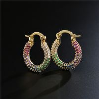 Hot-selling Simple Fashion Style Copper-plated Geometric Earrings main image 1