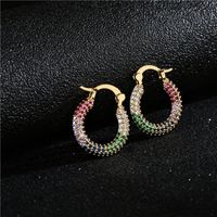 Hot-selling Simple Fashion Style Copper-plated Geometric Earrings main image 4