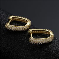 Creative Fashion Copper Micro-inlaid Zircon Earrings main image 2