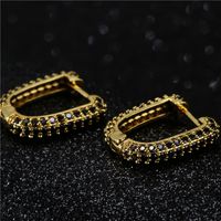 Creative Fashion Copper Micro-inlaid Zircon Earrings main image 5