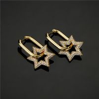 Fashion Creative Six-pointed Star Flower-shaped Earringss main image 3