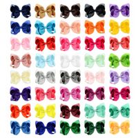 Simple Fashion Style Flower Bow Children's Ribbed Ribbon Bow Hairpins main image 1