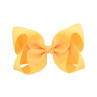 Simple Fashion Style Flower Bow Children's Ribbed Ribbon Bow Hairpins main image 4