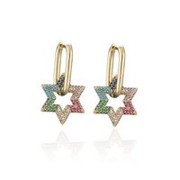 Fashion Creative Six-pointed Star Flower-shaped Earringss sku image 6