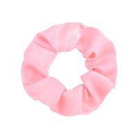 Conjunto De Scrunchies De Pelo Lindo De Gasa De Satén Simple De Nueva Moda sku image 2