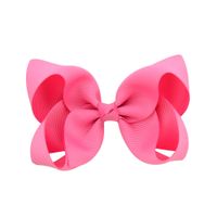 Simple Fashion Style Flower Bow Children's Ribbed Ribbon Bow Hairpins sku image 14