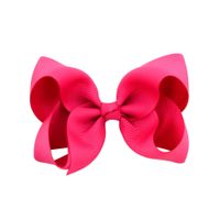 Simple Fashion Style Flower Bow Children's Ribbed Ribbon Bow Hairpins sku image 15