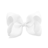 Simple Fashion Style Flower Bow Children's Ribbed Ribbon Bow Hairpins sku image 19