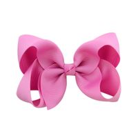 Simple Fashion Style Flower Bow Children's Ribbed Ribbon Bow Hairpins sku image 29