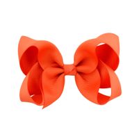 Simple Fashion Style Flower Bow Children's Ribbed Ribbon Bow Hairpins sku image 32