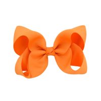 Simple Fashion Style Flower Bow Children's Ribbed Ribbon Bow Hairpins sku image 10