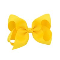 Simple Fashion Style Flower Bow Children's Ribbed Ribbon Bow Hairpins sku image 11